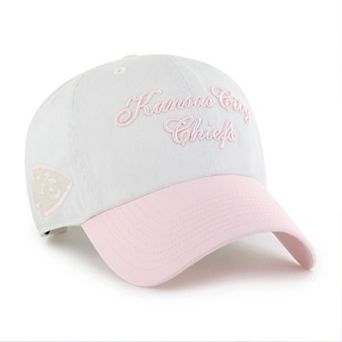 Women's '47 White Kansas City Chiefs Gelato Two-Tone Clean Up Adjustable Hat