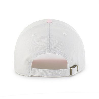 Women's '47 White Kansas City Chiefs Gelato Two-Tone Clean Up Adjustable Hat