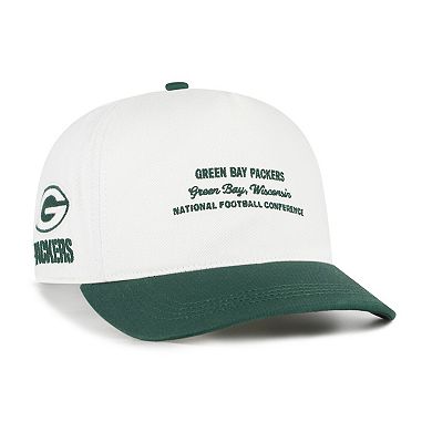 Men's '47 White Green Bay Packers Contemporary Two-Tone Hitch Adjustable Hat