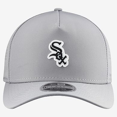 Men's New Era Gray Chicago White Sox Micro Logo 9FORTY M-Crown A-Frame Adjustable Hat