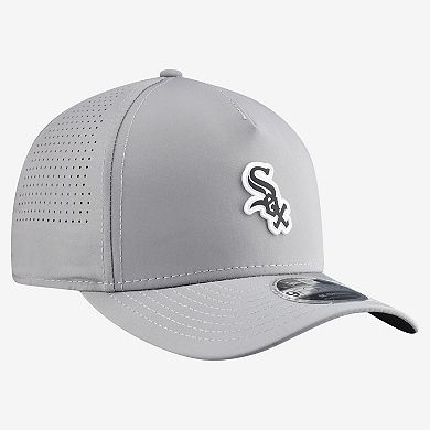 Men's New Era Gray Chicago White Sox Micro Logo 9FORTY M-Crown A-Frame Adjustable Hat