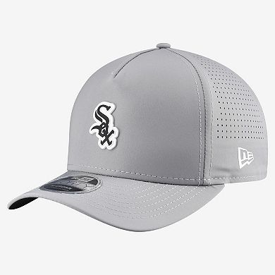 Men's New Era Gray Chicago White Sox Micro Logo 9FORTY M-Crown A-Frame Adjustable Hat