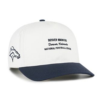 Men's '47 White Denver Broncos Contemporary Two-Tone Hitch Adjustable Hat