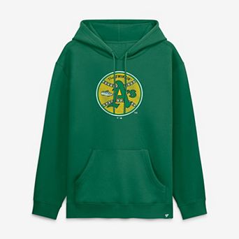 Men's Fanatics Kelly Green Oakland Athletics Cooperstown Collection Heritage Hoodie
