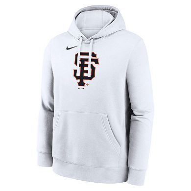 Men's Nike White San Francisco Giants Logo Club Hoodie