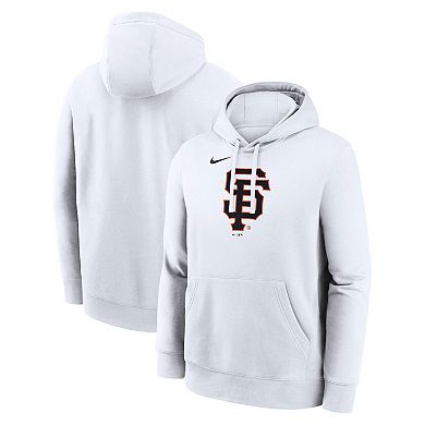 Men's Nike White San Francisco Giants Logo Club Hoodie