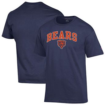 Men's Champion Navy Chicago Bears Arch Over Logo T-Shirt
