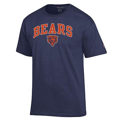 Men's Champion Navy Chicago Bears Arch Over Logo T-Shirt