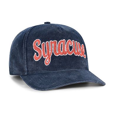 Men's '47 Navy Syracuse Orange Reclaim Snow Wash Corduroy Hitch Adjustable Hat