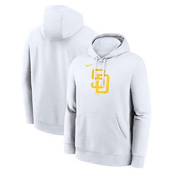 Men's Nike White San Diego Padres Logo Club Hoodie