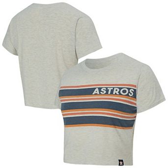 Women's Concepts Sport Cream Houston Astros Birch Cropped T-Shirt