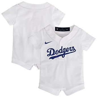 Infant Nike White Los Angeles Dodgers Home Replica Romper Jersey