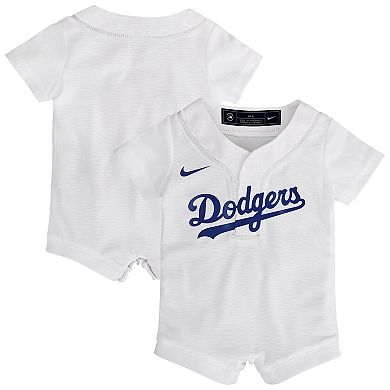 Infant Nike White Los Angeles Dodgers Home Replica Romper Jersey
