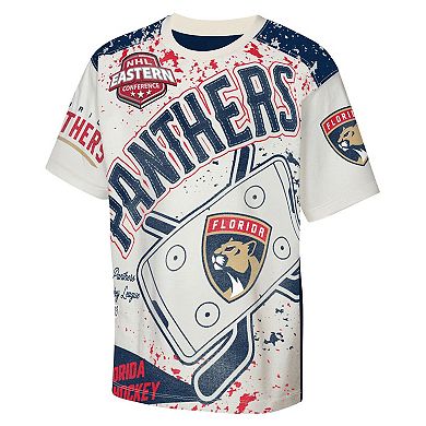Youth Outerstuff Cream Florida Panthers Top Player T-Shirt
