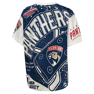 Youth Outerstuff Cream Florida Panthers Top Player T-Shirt