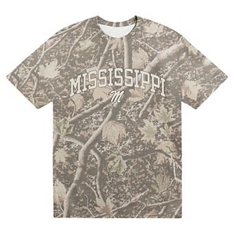 Men's Uscape Apparel Camo Ole Miss Rebels Back Bay Heavyweight T-Shirt