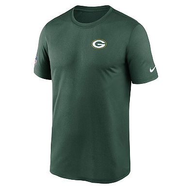 Men's Nike Green Green Bay Packers Sideline Legend Small Logo Dri-FIT T-Shirt