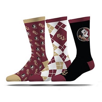 Unisex Strideline Florida State Seminoles Business Knit Crew Socks Three-Pack Set
