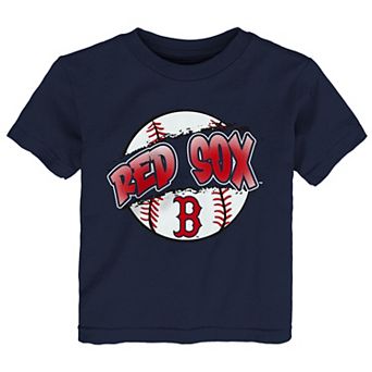 Toddler Outerstuff Navy Boston Red Sox Split Ball T-Shirt