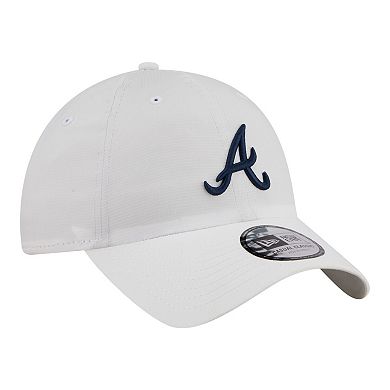 Men's New Era White Atlanta Braves Ripstop Casual Classic Adjustable Hat