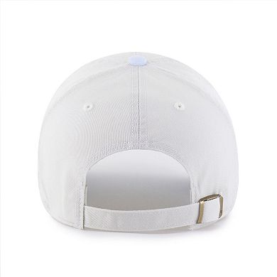Women's '47 White/Light Blue Toronto Blue Jays Gelato Two-Tone Clean Up Adjustable Hat