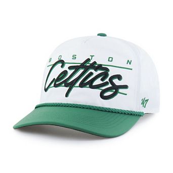 Men's '47 White Boston Celtics brrr° Condor Two-Tone Hitch Rope Adjustable Hat