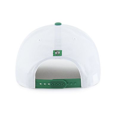 Men's '47 White Boston Celtics brrr Condor Two-Tone Hitch Rope Adjustable Hat