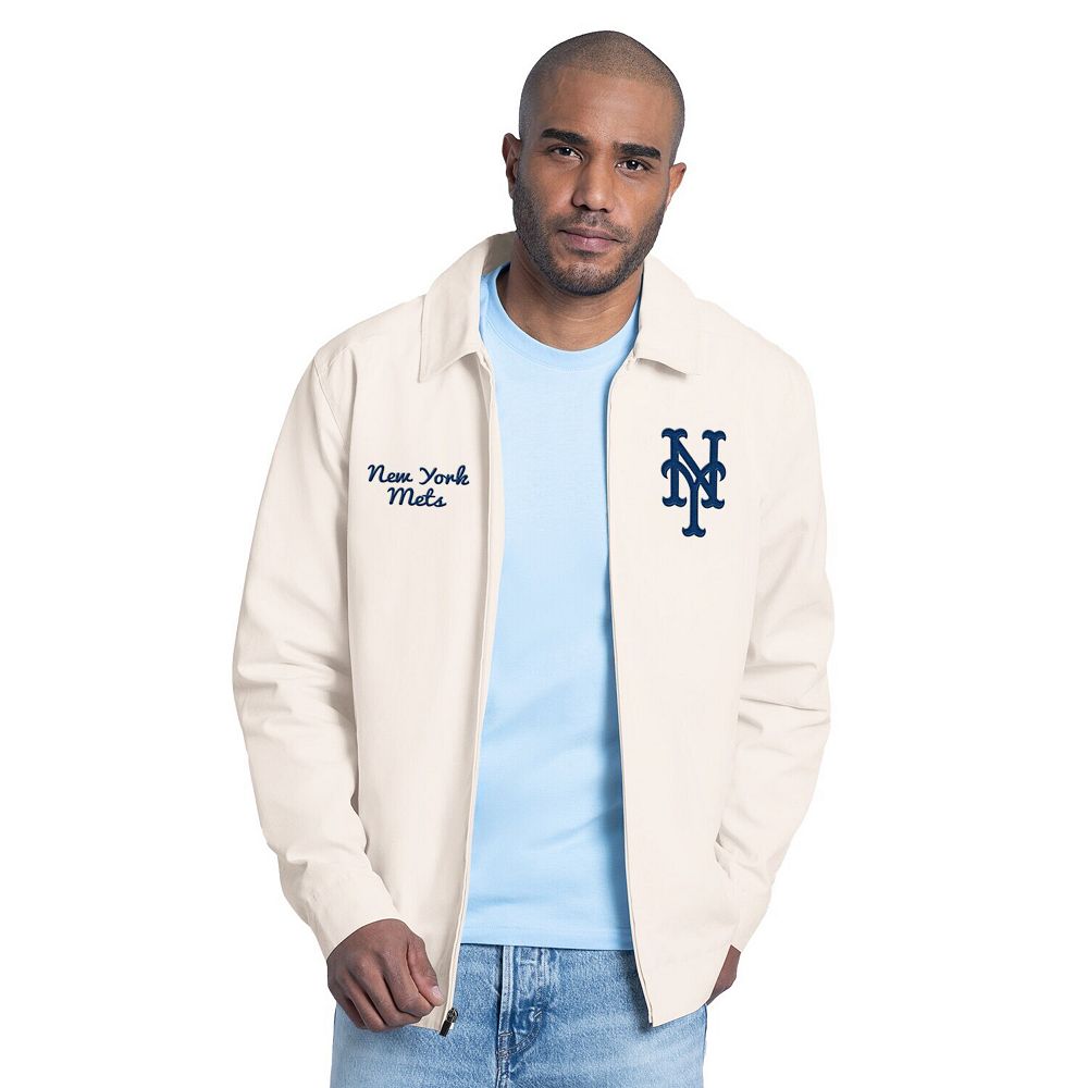 Men's Starter White New York Mets Franchise Lightweight Full-Zip