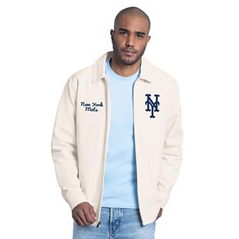 Men's Starter White New York Mets Franchise Lightweight Full-Zip Jacket