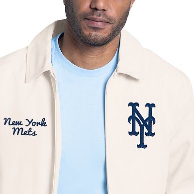 Men's Starter White New York Mets Franchise Lightweight Full-Zip Jacket