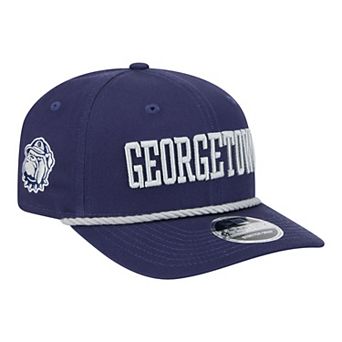 Men's New Era Navy Georgetown Hoyas Wordmark Rope 9SEVENTY Stretch-Snap Hat