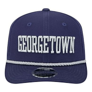 Men's New Era Navy Georgetown Hoyas Wordmark Rope 9SEVENTY Stretch-Snap Hat