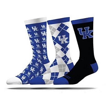Unisex Strideline Kentucky Wildcats Business Knit Crew Socks Three-Pack Set