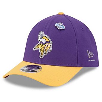 Men's New Era Purple/Gold Minnesota Vikings 2026 NFL Draft 39THIRTY M-Crown Flex Hat