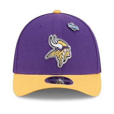 Men's New Era Purple/Gold Minnesota Vikings 2026 NFL Draft 39THIRTY M-Crown Flex Hat
