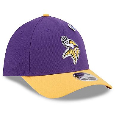 Men's New Era Purple/Gold Minnesota Vikings 2026 NFL Draft 39THIRTY M-Crown Flex Hat