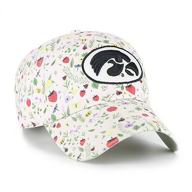 Women's '47 Light Pink Iowa Hawkeyes Posey Clean Up Adjustable Hat