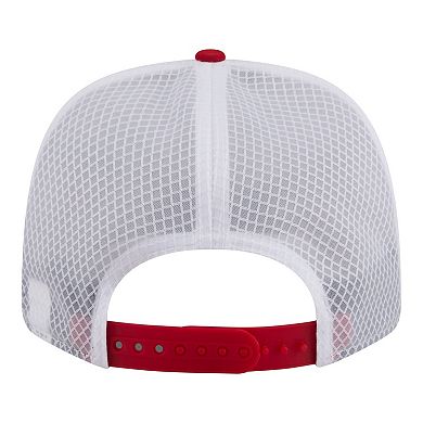 Men's New Era Red Cincinnati Reds Active 9SEVENTY Adjustable Trucker Hat