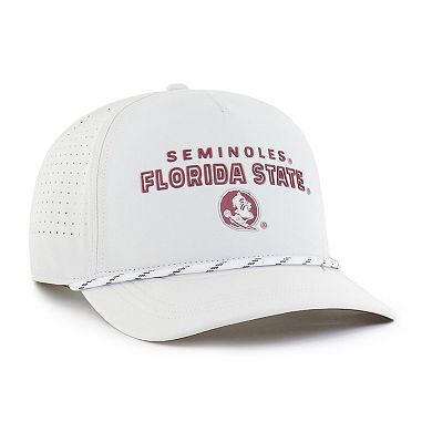 Men's '47 White Florida State Seminoles Forward Vent Hitch Rope Adjustable Hat