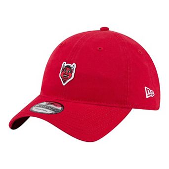 Men's New Era Red New Jersey Devils Mascot Patch 9TWENTY Adjustable Hat