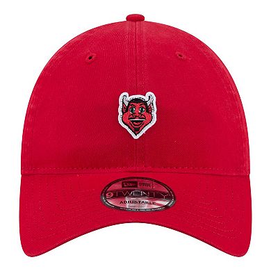 Men's New Era Red New Jersey Devils Mascot Patch 9TWENTY Adjustable Hat