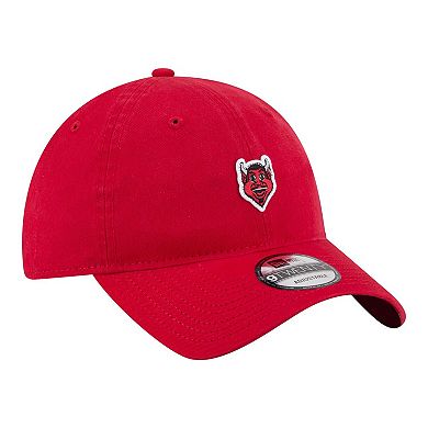 Men's New Era Red New Jersey Devils Mascot Patch 9TWENTY Adjustable Hat