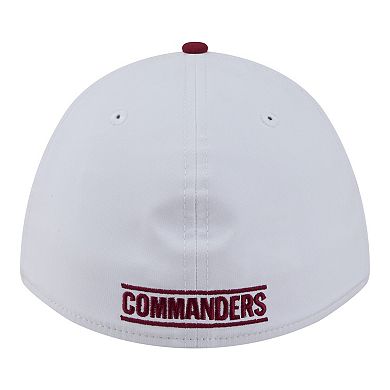Men's New Era Gray/Burgundy Washington Commanders Patch 39THIRTY A-Frame M-Crown Perforated Flex Hat