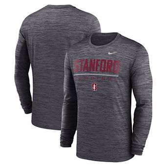 Men's Nike Black Stanford Cardinal Sideline Velocity Dri-FIT Long Sleeve T-Shirt
