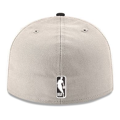 Men's New Era White/Black Utah Jazz Chrome Two-Tone 59FIFTY Fitted Hat