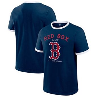 Men's Darius Rucker Collection by Fanatics Navy Boston Red Sox Washed Ringer T-Shirt