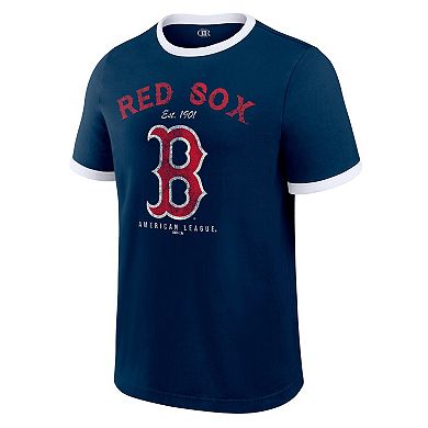 Men's Darius Rucker Collection by Fanatics Navy Boston Red Sox Washed Ringer T-Shirt