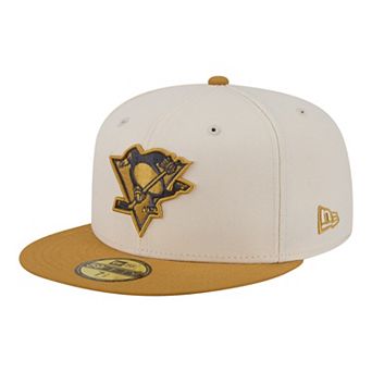 Men's New Era Cream/Tan Pittsburgh Penguins Colorpack Two-Tone 59FIFTY Fitted Hat