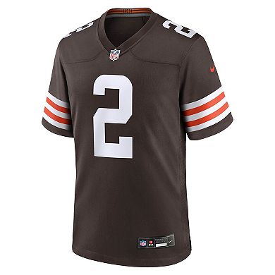 Men's Nike Shedeur Sanders Brown Cleveland Browns Game Jersey