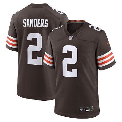 Men's Nike Shedeur Sanders Brown Cleveland Browns Game Jersey